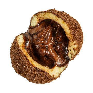 Knödel with Nutella /Nutella and ground Plazma biscuit/